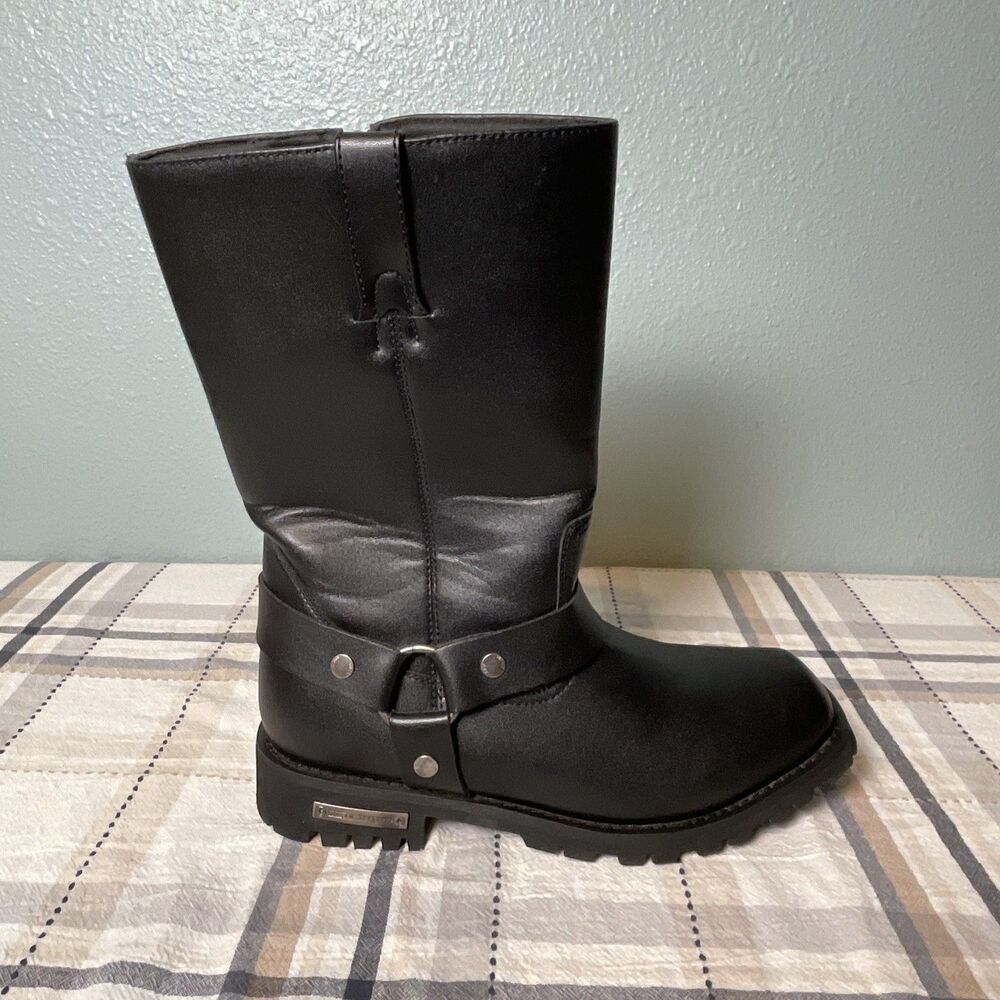 Men’s Motorcycle Tall Harness Boots Waterproof Black DA-BTM8006 Dream Apparel - Picture 5 of 10
